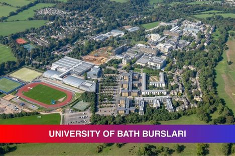 İngiltere'nin en iyi 10 üniversitesinden biri olan University of Bath'ın sağladığı ve Türk öğrencilerin yararlanabildiği 2026 burslarının miktarı, şartları ve son başvuru tarihi gibi önemli detaylarının aktarıldığı BEB içeriğini tanıtan görsel