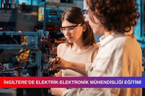 İngiltere'nin en iyi elektrik-elektronik mühendisliği üniversiteleri ile elektrik-elektronik mühendisliği programlarındaki kabul şartları ve ücretler gibi birçok konuda önemli bilgilerin aktarıldığı BEB içeriğini tanıtan görsel