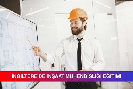 İngiltere'nin en iyi inşaat mühendisliği üniversiteleri ile inşaat mühendisliği programlarındaki kabul şartları ve ücretler gibi birçok konuda önemli bilgilerin aktarıldığı BEB içeriğini tanıtan görsel