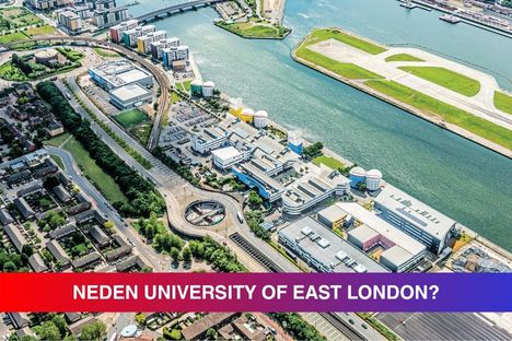 Öğrenci memnuniyeti en yüksek Londra üniversitesi konumundaki University of East London'ı öne çıkaran 10 özelliğin aktarıldığı BEB içeriğini tanıtan görsel